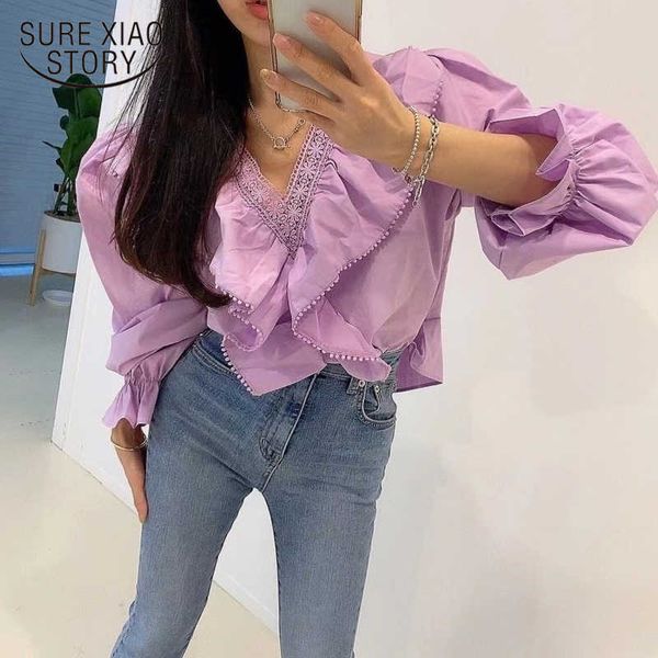all match office lady v-neck solid cotton ruffles basic shirts sweet spring summer vintage brief blouses 13568 210528, White
all match office lady v-neck solid cotton ruffles basic shirts sweet spring summer vintage brief blouses 13568 210528, White