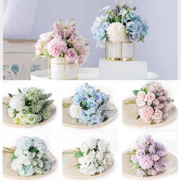 decorative flowers & wreaths 13 heads artificial rose bouquet silk peony camellia bridal wedding home festival birthday party decor
decorative flowers & wreaths 13 heads artificial rose bouquet silk peony camellia bridal wedding home festival birthday party decor