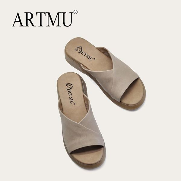 artmu original ladies slippers outside wear thick soles summer 2021 fashion wedges heels leather handmade leisure shoes, Black
artmu original ladies slippers outside wear thick soles summer 2021 fashion wedges heels leather handmade leisure shoes, Black