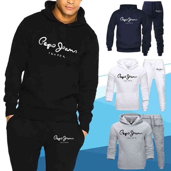 2021 men's fall and winter pepe men's hooded tracksuits man pullover + trousers sets clothing male sport hoodies suit s-4xl g1209, Gray
2021 men's fall and winter pepe men's hooded tracksuits man pullover + trousers sets clothing male sport hoodies suit s-4xl g1209, Gray