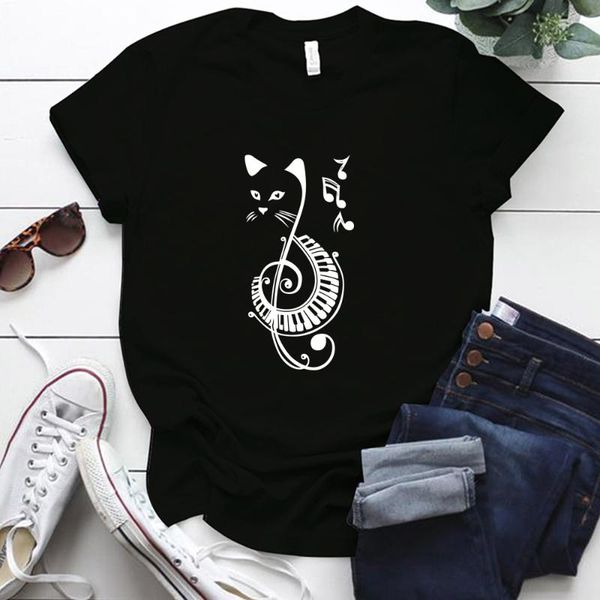 women's t-shirt music cat printing aesthetic t shirt women harajuku s-5xl o neck woman tshirts casual streetwear cotton femme t-shirts, White
women's t-shirt music cat printing aesthetic t shirt women harajuku s-5xl o neck woman tshirts casual streetwear cotton femme t-shirts, White
