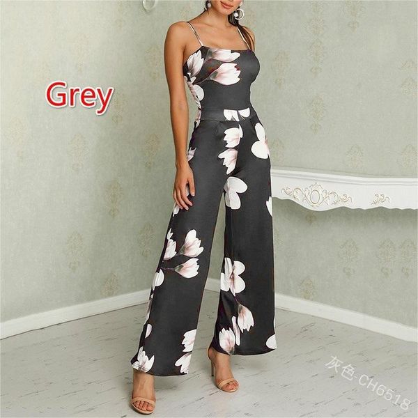 women's jumpsuits & rompers loose elegant spaghetti strap womens jumpsuit floral print oversized playsuit women strapless clothes 2021, Black;white
women's jumpsuits & rompers loose elegant spaghetti strap womens jumpsuit floral print oversized playsuit women strapless clothes 2021, Black;white