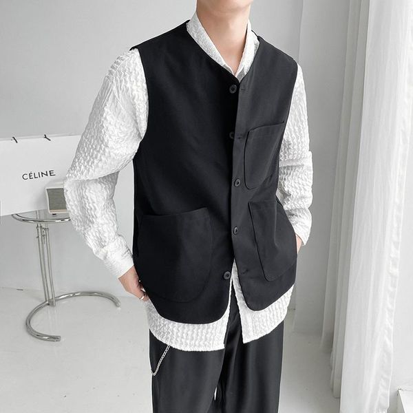men's vests casual vest spring and autumn multi pocket single breasted loose coat fashion large sleeveless in, Black;white
men's vests casual vest spring and autumn multi pocket single breasted loose coat fashion large sleeveless in, Black;white