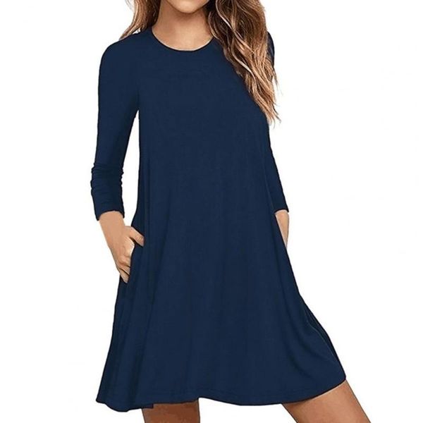casual dresses harajuku style round neck solid color mini dress women long sleeve pockets tunic streetwear minimalism drop whol, Black;gray
casual dresses harajuku style round neck solid color mini dress women long sleeve pockets tunic streetwear minimalism drop whol, Black;gray