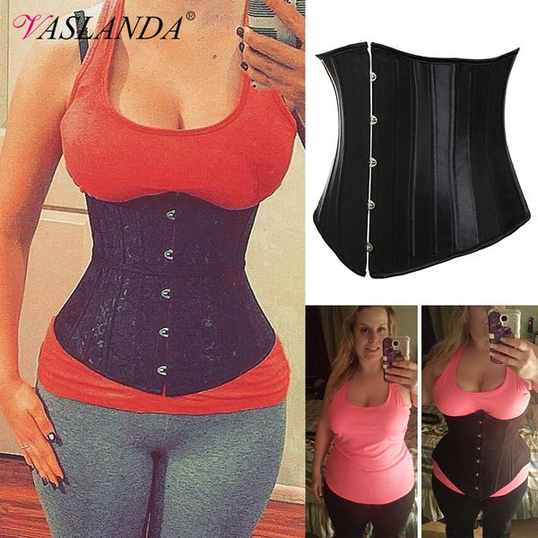 bustiers & corsets 24 steel boned waist trainer corset satin lace up underbust bustier brocade corselet slimming body shaper
bustiers & corsets 24 steel boned waist trainer corset satin lace up underbust bustier brocade corselet slimming body shaper