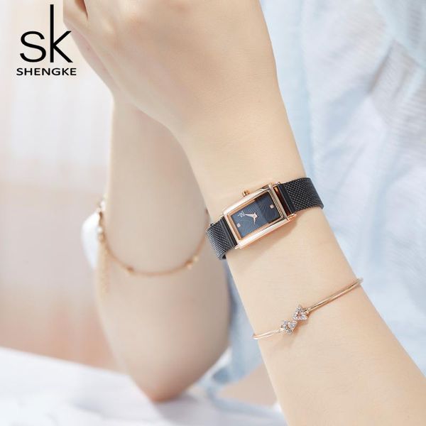wristwatches shengke women watches fashion geneva designer ladies watch rectangle quartz gold wrist gifts for, Slivery;brown
wristwatches shengke women watches fashion geneva designer ladies watch rectangle quartz gold wrist gifts for, Slivery;brown