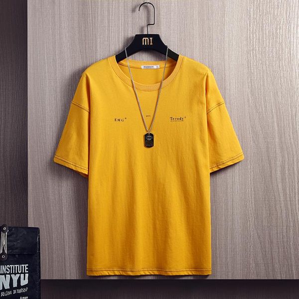 men's t-shirts letter print summer t shirt for men o-neck half sleeve pure 100% cotton casual solid loose soft t-shirt clothing, White;black
men's t-shirts letter print summer t shirt for men o-neck half sleeve pure 100% cotton casual solid loose soft t-shirt clothing, White;black