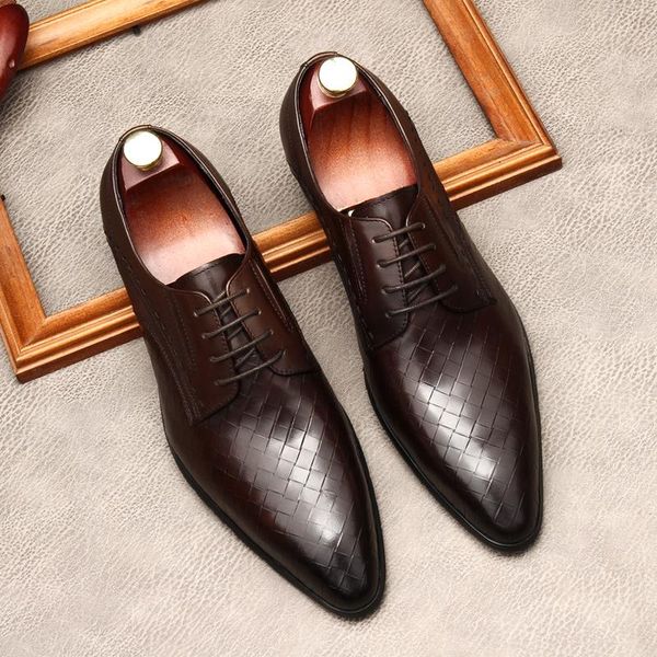 dress shoes genuine leather oxford for men coffee color black elegant office business pointed toe suit
dress shoes genuine leather oxford for men coffee color black elegant office business pointed toe suit