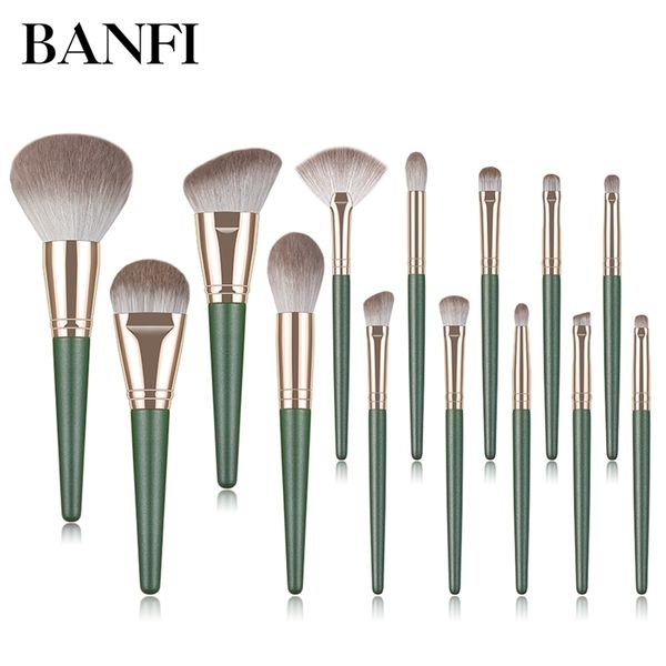 banfi 14pcs makeup brushes set eyeshadow powder green matte wood handle concealer cosmetic eyebrow beauty tool 210331
banfi 14pcs makeup brushes set eyeshadow powder green matte wood handle concealer cosmetic eyebrow beauty tool 210331