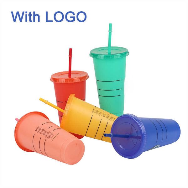 700ml marked straw cup, color changing cold cup with cover, reusable cup, plastic cup, wholesale cold coffee cup
700ml marked straw cup, color changing cold cup with cover, reusable cup, plastic cup, wholesale cold coffee cup