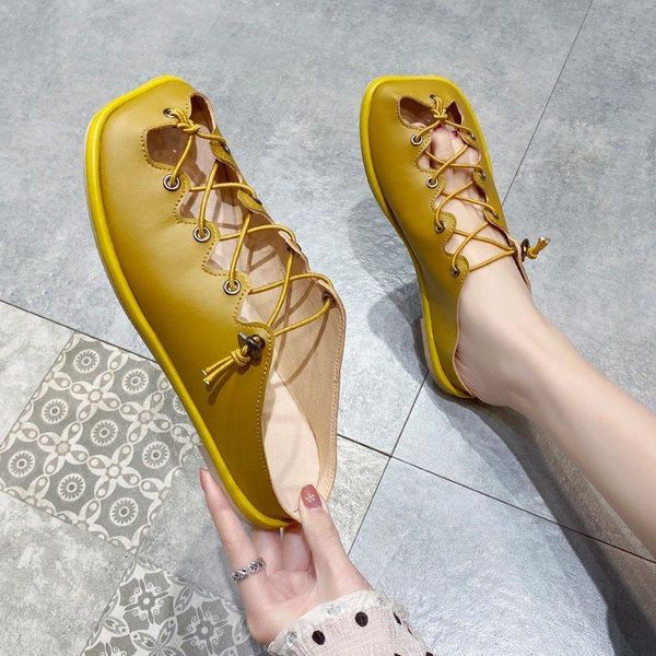 lace up hollow out leather flat mules sandals women brand casual shoes half mujer big size 35-40 zapatillas casa, Black
lace up hollow out leather flat mules sandals women brand casual shoes half mujer big size 35-40 zapatillas casa, Black