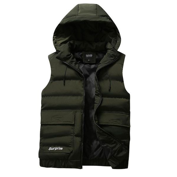 men's vests fashion mens jacket sleeveless vest spring casual coats male cotton-padded men thicken waistcoat size -4xl, Black;white
men's vests fashion mens jacket sleeveless vest spring casual coats male cotton-padded men thicken waistcoat size -4xl, Black;white