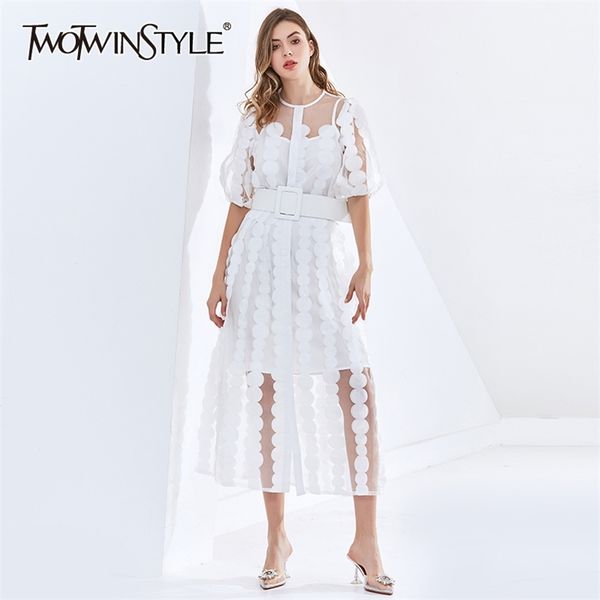 patchwork dot dress for female o neck puff sleeve high waist sashes white dresses fashion clothing 210520, Black;gray
patchwork dot dress for female o neck puff sleeve high waist sashes white dresses fashion clothing 210520, Black;gray