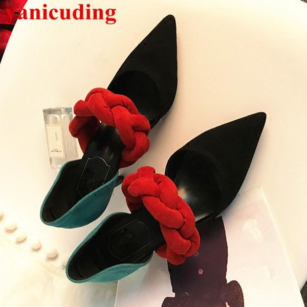 pointed toe flock women pumps high thin heel funky shoes mixed color stiletto brand wedding party dress sapato feminino, Black
pointed toe flock women pumps high thin heel funky shoes mixed color stiletto brand wedding party dress sapato feminino, Black