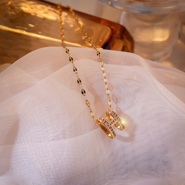 design jewelry sense full diamond letter titanium steel necklace korean women ins simple cold style neck chain fashion mesh explosion, Golden;silver
design jewelry sense full diamond letter titanium steel necklace korean women ins simple cold style neck chain fashion mesh explosion, Golden;silver