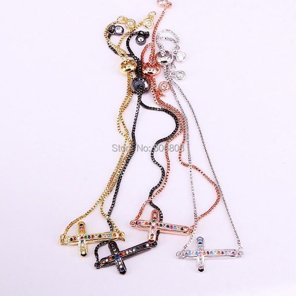 charm bracelets 6pcs zyz-b0473 micro pave cz cross connector bracelet, rainbow cubic zirconia bracelet1, Golden;silver
charm bracelets 6pcs zyz-b0473 micro pave cz cross connector bracelet, rainbow cubic zirconia bracelet1, Golden;silver