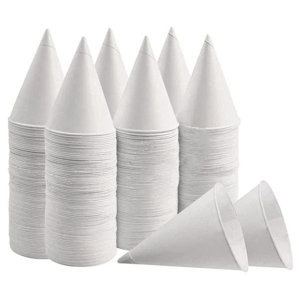 disposable cups & straws white paper cone cups, snow cups,coated leakproof for slush, shaved ice, water 200pcs
disposable cups & straws white paper cone cups, snow cups,coated leakproof for slush, shaved ice, water 200pcs