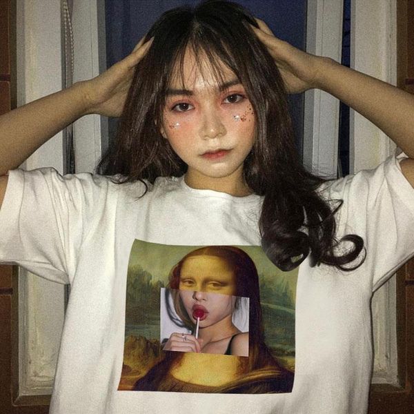 ulzzang mona lisa cartoon mens fun fashion print spoof personality chic harajuku summer vintage casual tumblr men clothing, White;black
ulzzang mona lisa cartoon mens fun fashion print spoof personality chic harajuku summer vintage casual tumblr men clothing, White;black