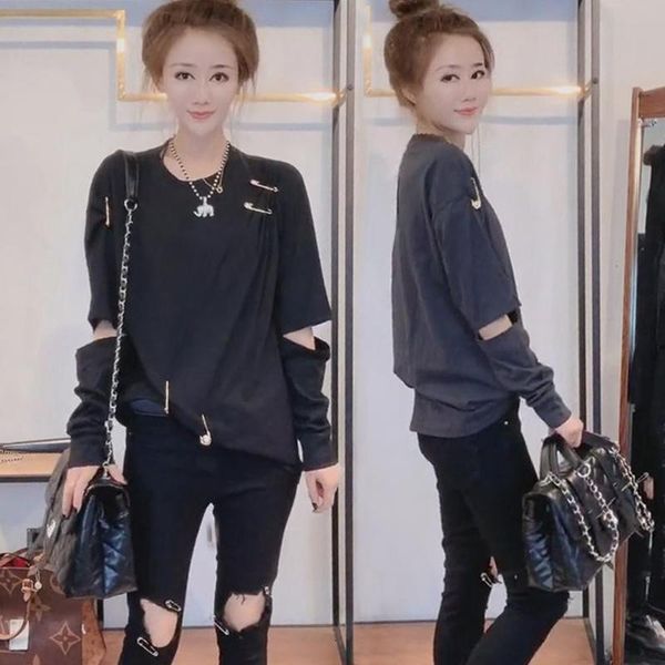 men's vests 2021 early autumn 0811 european goods western style chao fan of baituan woman pin holes long sleeve t, Black;white
men's vests 2021 early autumn 0811 european goods western style chao fan of baituan woman pin holes long sleeve t, Black;white