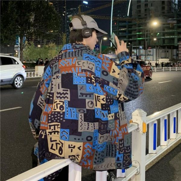men's casual shirts autumn spring men print shirt long sleeve lapel single-breasted loose blouse large size cotton mixed color korean s, White;black
men's casual shirts autumn spring men print shirt long sleeve lapel single-breasted loose blouse large size cotton mixed color korean s, White;black