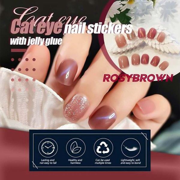 24pcs/set cat eye potherapy nail patch wearable fake short false wedding for winter autumn full cover art1, Red;gold
24pcs/set cat eye potherapy nail patch wearable fake short false wedding for winter autumn full cover art1, Red;gold