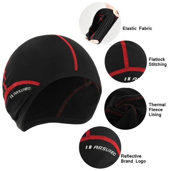 outdoor sports men cycling cap bicycle bike helmet liner running skiing fleece windproof bandana winter caps hat & masks, Black
outdoor sports men cycling cap bicycle bike helmet liner running skiing fleece windproof bandana winter caps hat & masks, Black