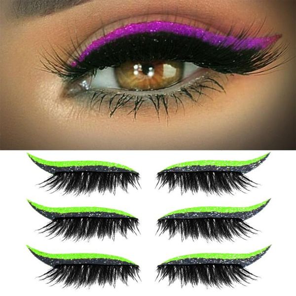 false eyelashes 7 colors reusable eyelash stickers eyelid makeup tools glitter eyeliner party club 4 pairs
false eyelashes 7 colors reusable eyelash stickers eyelid makeup tools glitter eyeliner party club 4 pairs