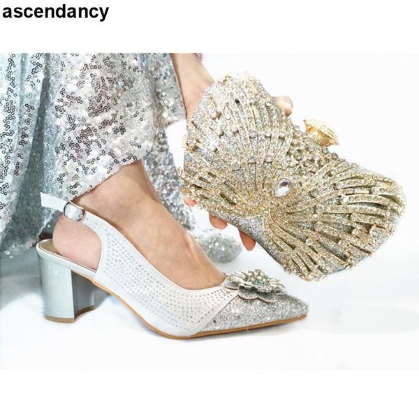dress shoes arrival african shoe and bag matching set decorated with rhinestone high heel luxury women designers party pumps, Black
dress shoes arrival african shoe and bag matching set decorated with rhinestone high heel luxury women designers party pumps, Black