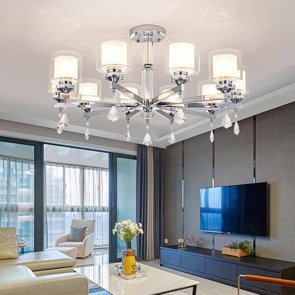 chandeliers modern living room lighting luxury chrome metal e14 led chandelier glass shades k9 crystals pendant
chandeliers modern living room lighting luxury chrome metal e14 led chandelier glass shades k9 crystals pendant