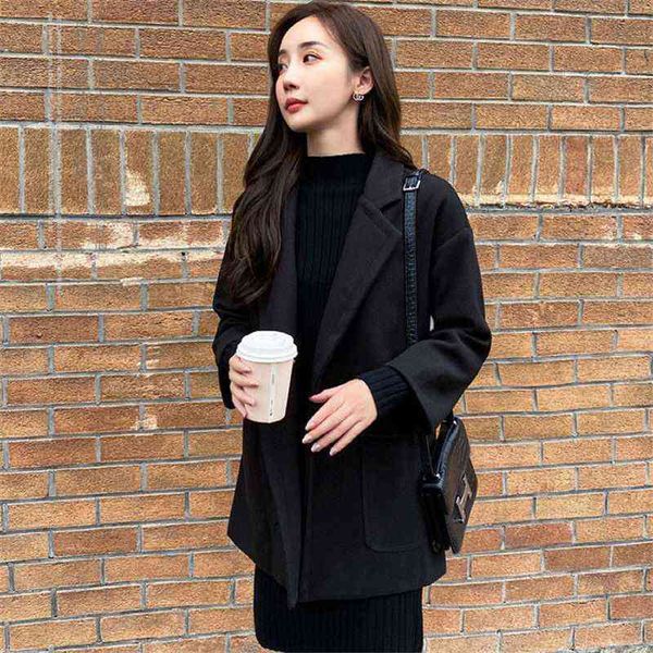 black wool coat women's thin autumn and winter korean version leisure temperament medium long style
black wool coat women's thin autumn and winter korean version leisure temperament medium long style