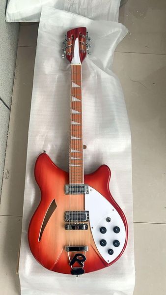 rounded body fire glo cherry sunburst 330 360 12 strings electric guitar semi hollow body, gloss varnish fretboard, two output jacks, 5 knob
rounded body fire glo cherry sunburst 330 360 12 strings electric guitar semi hollow body, gloss varnish fretboard, two output jacks, 5 knob