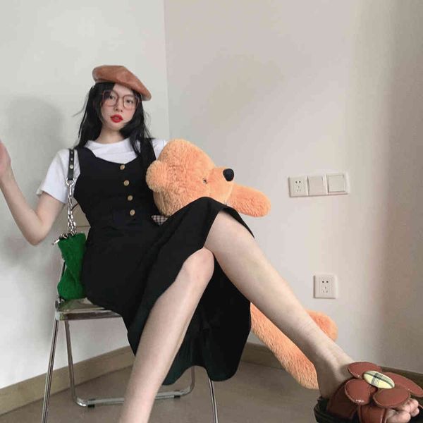 summer age-reducing temperament little black dress female high-waisted thin a-line skirt design sense strap 210429, Black;gray
summer age-reducing temperament little black dress female high-waisted thin a-line skirt design sense strap 210429, Black;gray