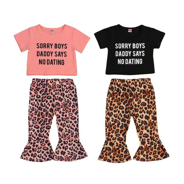 clothing sets 2 pcs 1-6years toddler baby girl casual outfits letter print short sleeve t-shirt + leopard flared pants, White
clothing sets 2 pcs 1-6years toddler baby girl casual outfits letter print short sleeve t-shirt + leopard flared pants, White