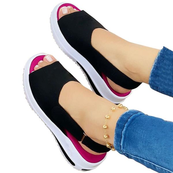 sandals women's fish mouth casual peep toe platforms wedges sport shoes summer vintage slip on round, Black
sandals women's fish mouth casual peep toe platforms wedges sport shoes summer vintage slip on round, Black