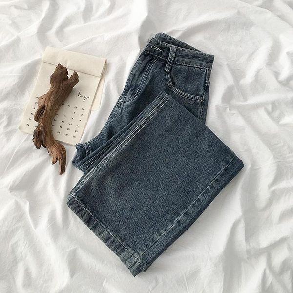 women's jeans vintage high waisst women 2021 autumn solid loose ankle length lady elegant pants quality, Blue
women's jeans vintage high waisst women 2021 autumn solid loose ankle length lady elegant pants quality, Blue