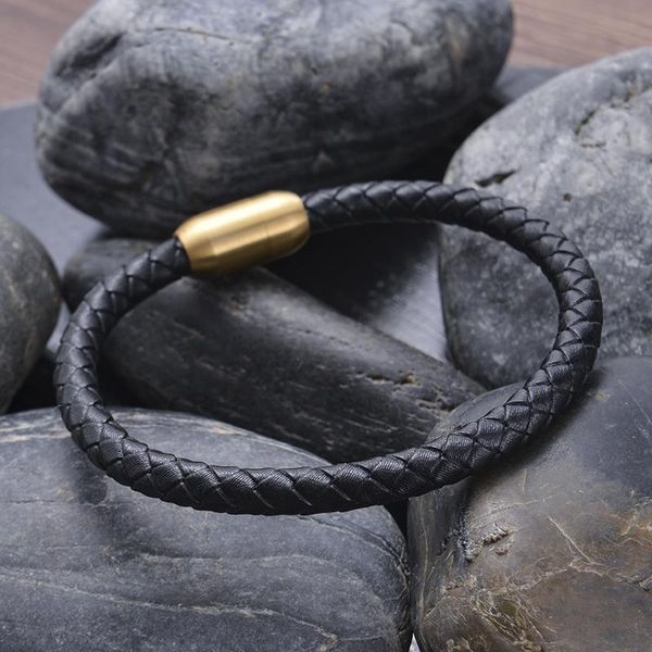 beaded, strands fashion black pu leather rope bracelet stainless steel magnetic clasp bracelets handmade men jewelry gift
beaded, strands fashion black pu leather rope bracelet stainless steel magnetic clasp bracelets handmade men jewelry gift