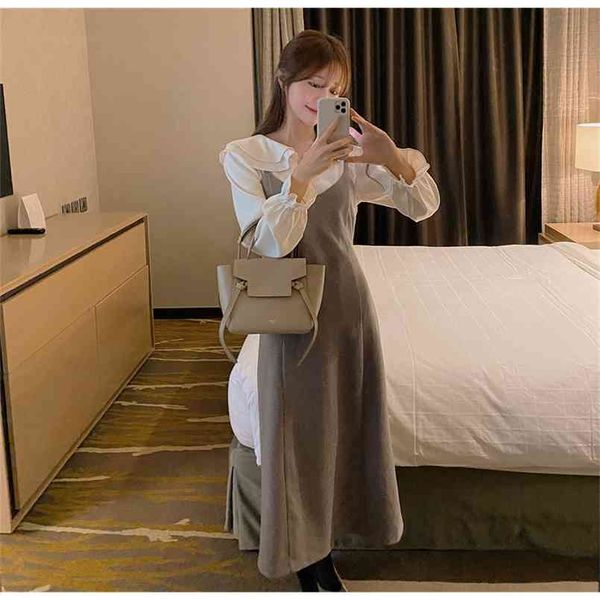 s xl spring autumn 2 piece suit sleeveless vintage women dresses female girls dress suits robe femme vestido sell separately 210423, White
s xl spring autumn 2 piece suit sleeveless vintage women dresses female girls dress suits robe femme vestido sell separately 210423, White