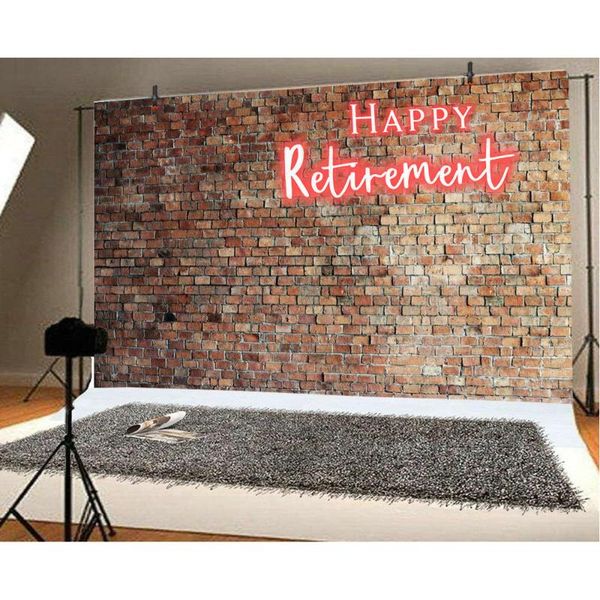 party decoration happy retirement red brick wall backdrop family decor background po booth studio props
party decoration happy retirement red brick wall backdrop family decor background po booth studio props