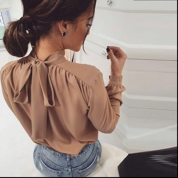 office casual bow tie bandage womens shirt and long sleeve stand collar solid color fashion shirts autumn elegant, White
office casual bow tie bandage womens shirt and long sleeve stand collar solid color fashion shirts autumn elegant, White
