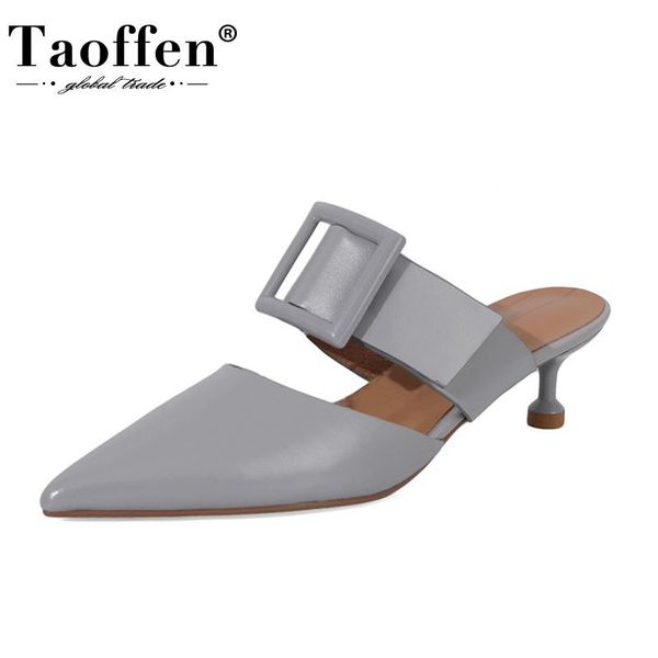 dress shoes taoffen real leather women sandals fashion buckle thin high heel summer woman slipper party lady footwear size 34-39, Black
dress shoes taoffen real leather women sandals fashion buckle thin high heel summer woman slipper party lady footwear size 34-39, Black