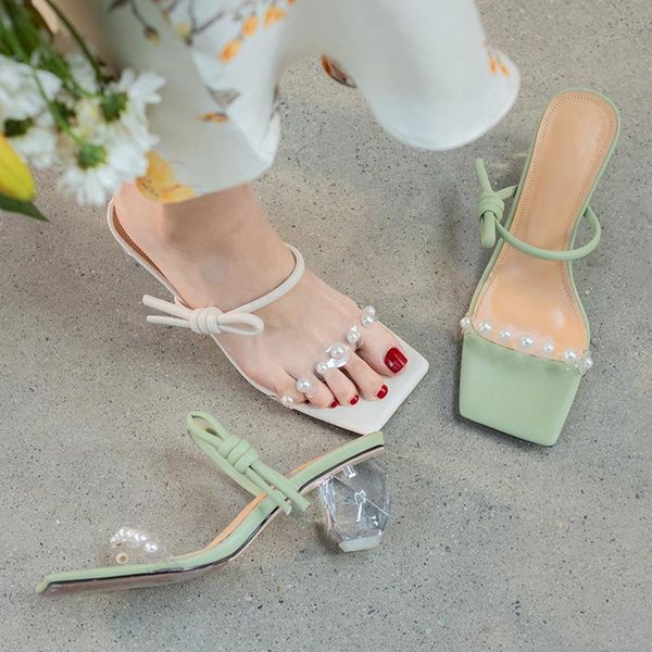 slippers shoes woman's square heel glitter slides fashion string bead low heeled mules 2021 block jelly luxury summer high rubbe, Black
slippers shoes woman's square heel glitter slides fashion string bead low heeled mules 2021 block jelly luxury summer high rubbe, Black