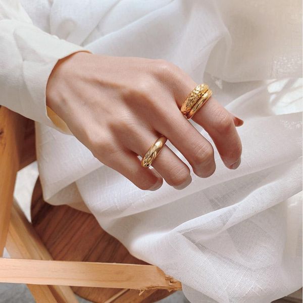 cluster rings fflacell 2021 vintage trendy adjustable golden silver irregular texture open smooth ring for women girls party jewelry gift
cluster rings fflacell 2021 vintage trendy adjustable golden silver irregular texture open smooth ring for women girls party jewelry gift