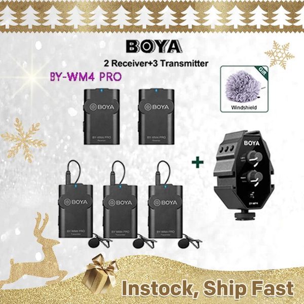 boya by-wm4 pro professional wireless microphone system lavalier lapel mic for canon nikon sony dslr camcorder recorder microphones
boya by-wm4 pro professional wireless microphone system lavalier lapel mic for canon nikon sony dslr camcorder recorder microphones