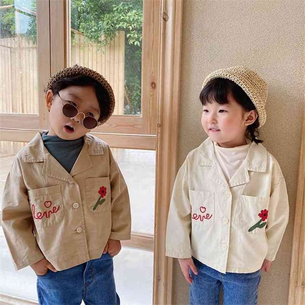 autumn boys girls flower embroidery thin short jackets turn-down collar cute casual long sleeve coats 1-6y 210508, Blue;gray
autumn boys girls flower embroidery thin short jackets turn-down collar cute casual long sleeve coats 1-6y 210508, Blue;gray