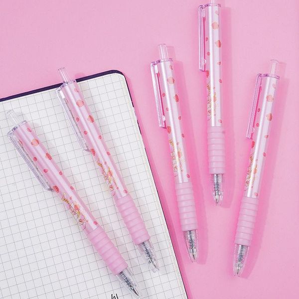 gel pens cute girly pink cherry pen 0.5mm black ink writing student stationery office supplies
gel pens cute girly pink cherry pen 0.5mm black ink writing student stationery office supplies