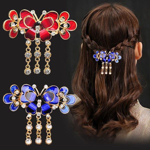 hair clips & barrettes 1pc butterfly tassel catch clip korean elegant temperament horizontal crab rhinestone hairpin ladies' accessorie, Golden;silver
hair clips & barrettes 1pc butterfly tassel catch clip korean elegant temperament horizontal crab rhinestone hairpin ladies' accessorie, Golden;silver