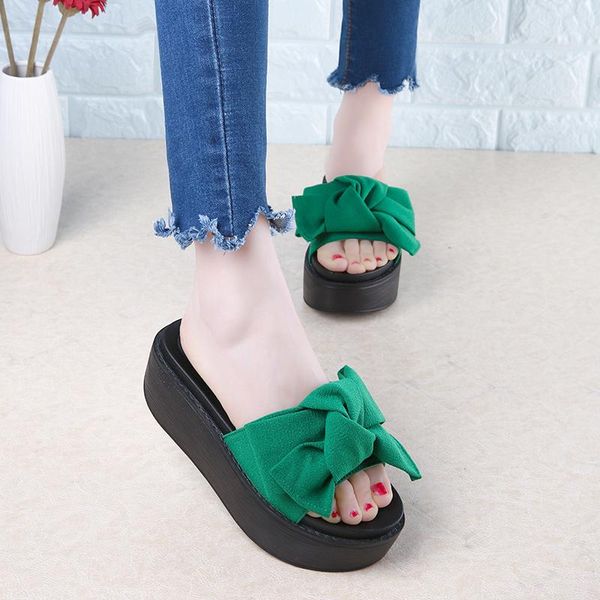 big bowtie woman beach flip flops summer sandals slip- resistant slippers platform size 34-39, Black
big bowtie woman beach flip flops summer sandals slip- resistant slippers platform size 34-39, Black