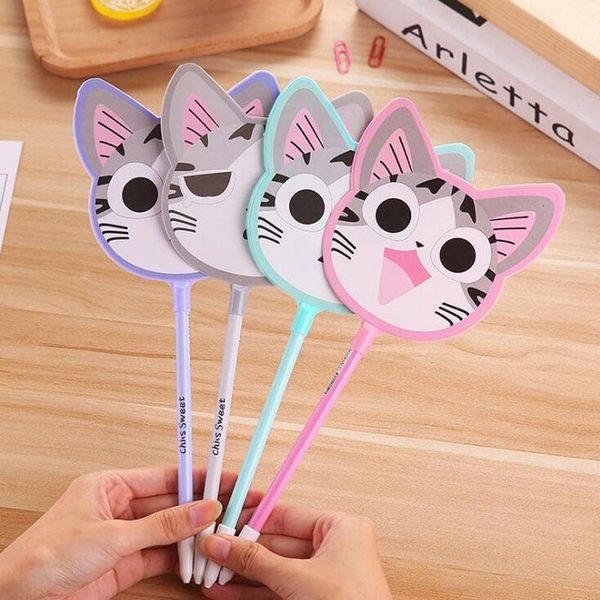 gel pens 1pc kawaii cat pen cute cheese cartoon fan shape black signature student office school supplies stationery
gel pens 1pc kawaii cat pen cute cheese cartoon fan shape black signature student office school supplies stationery