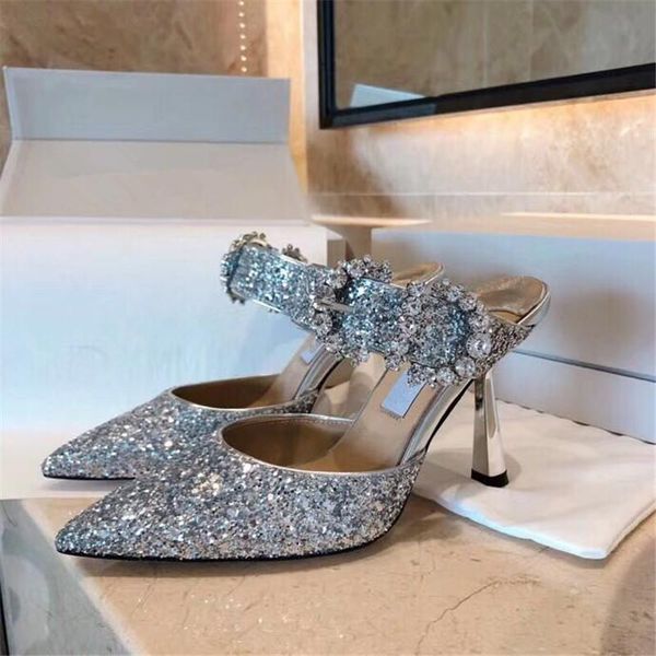 sandals fashion designer bling glitter summer crystal high heels party wedding shoes woman buckle slip on women 2021, Black
sandals fashion designer bling glitter summer crystal high heels party wedding shoes woman buckle slip on women 2021, Black
