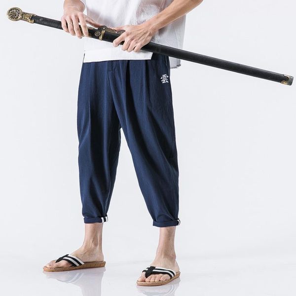 m-5xl 2021 men's clothing summer retro ethnic chinese wind cotton linen casual embroidery harem pants plus size costumes, Black
m-5xl 2021 men's clothing summer retro ethnic chinese wind cotton linen casual embroidery harem pants plus size costumes, Black
